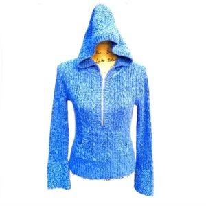 NEW - NWT DKNY Pullover Half-Zip Sweater Hoodie